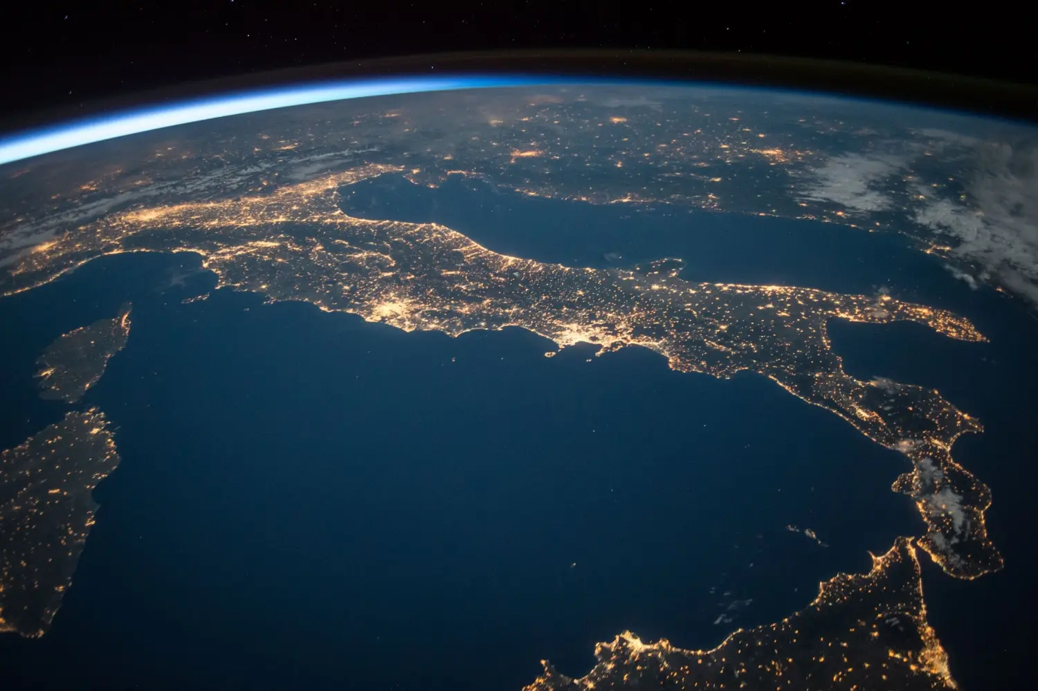 Satellitenansicht der Erde